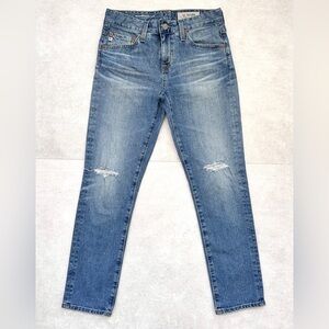 AG Ex-Boyfriend Distressed Slouchy Slim Jeans | Size 24 | Excellent Condition